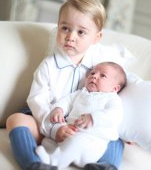 Adorabil! Primele poze cu printul George si printesa Charlotte