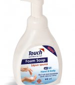 Cat mai multa spuma cu Touch Antibacterial!