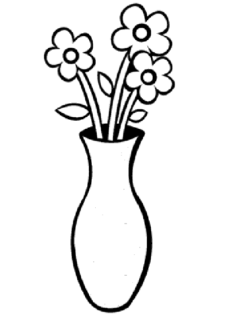 Desene De Colorat Cu Vaze Cu Flori Simple Desene De Colorat Ideas In