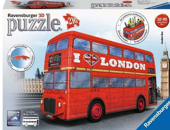 puzzle 3 D autobuz rosu Londra