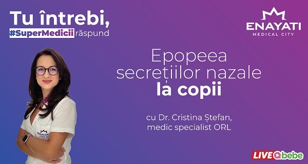 doctor specialist ORL Cristina Ștefan din cadrul Enayati Medical City